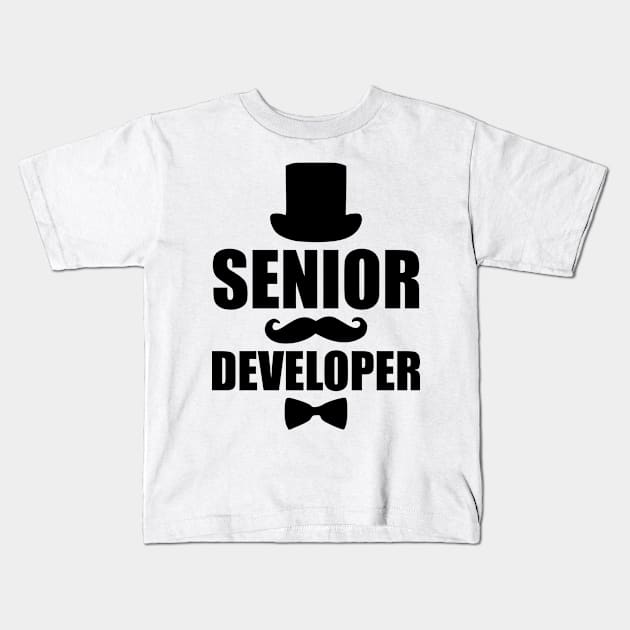 Senior Developer, Best Software Dev Kids T-Shirt by B3N-arts